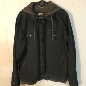 Vans Off the Wall hooded trucker jacket